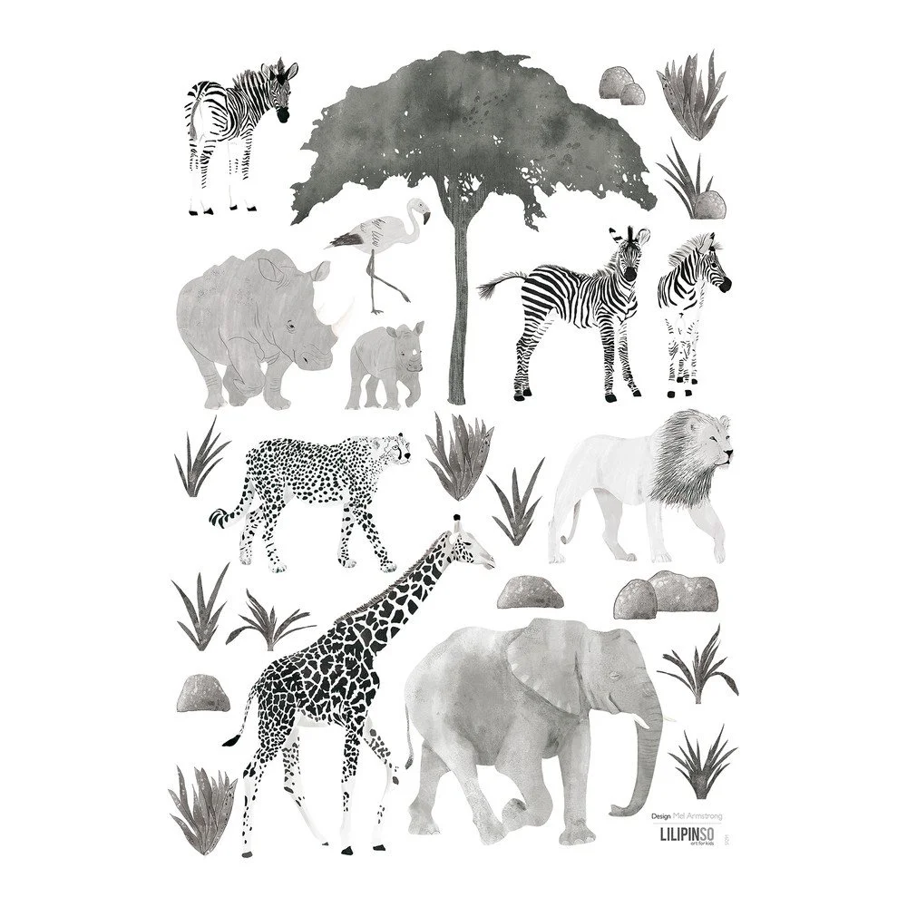 Arch samolepek 30×42 cm Wild Animals – Lilipinso v:1612360