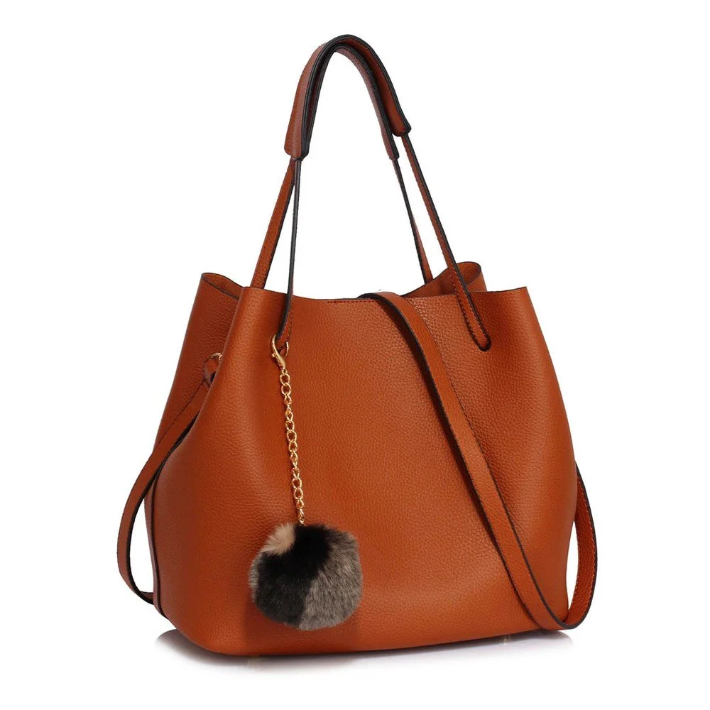 Hnědá kabelka L&S Bags Vesinet v:773396