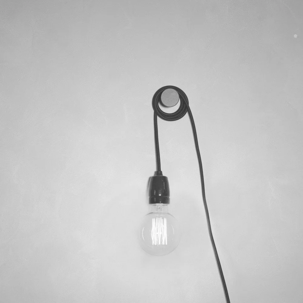 Černý textilní kabel s objímkou Filament Style Cable v:814054