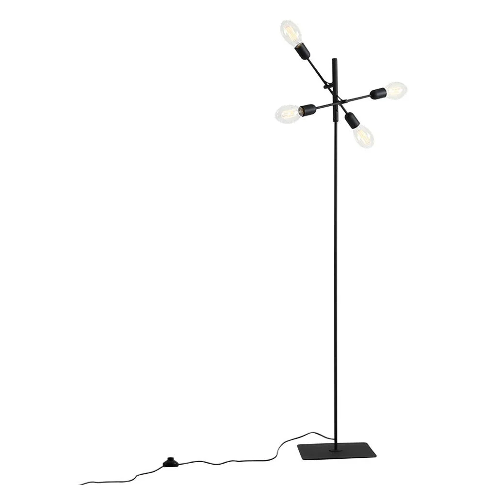 Černá stojací lampa pro 4 žárovky Custom Form Twigo v:934982