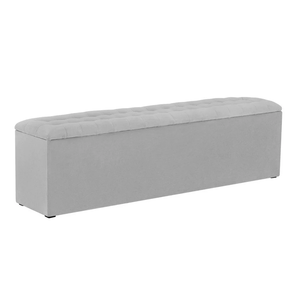 Šedý otoman s úložným prostorem Windsor & Co Sofas Nova, 140 x 47 cm v:1069788