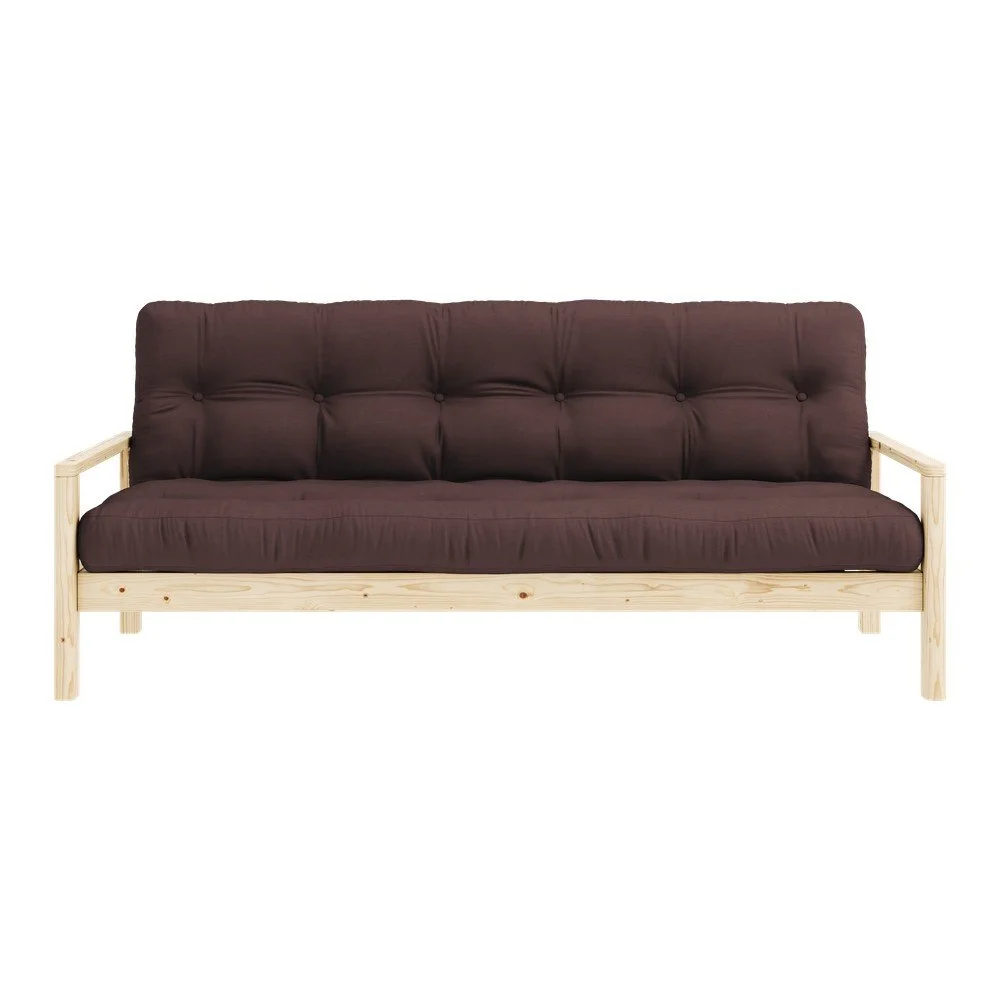 Tmavě hnědá rozkládací pohovka 205 cm Knob – Karup Design v:1612700