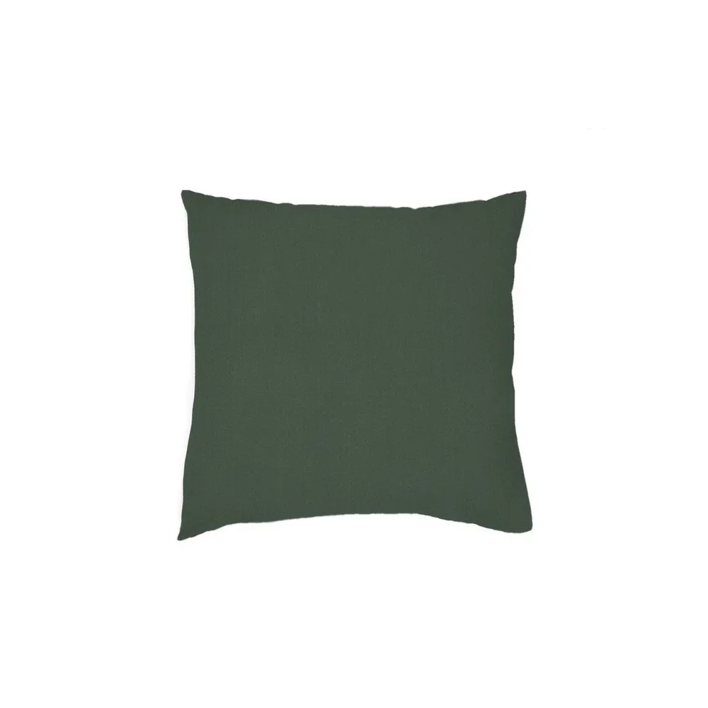 Sada 2 tmavě zelených povlaků na polštář z bavlněného perkálu L'Officiel Interiors Les Essentiels, 80 x 80 cm v:1317756