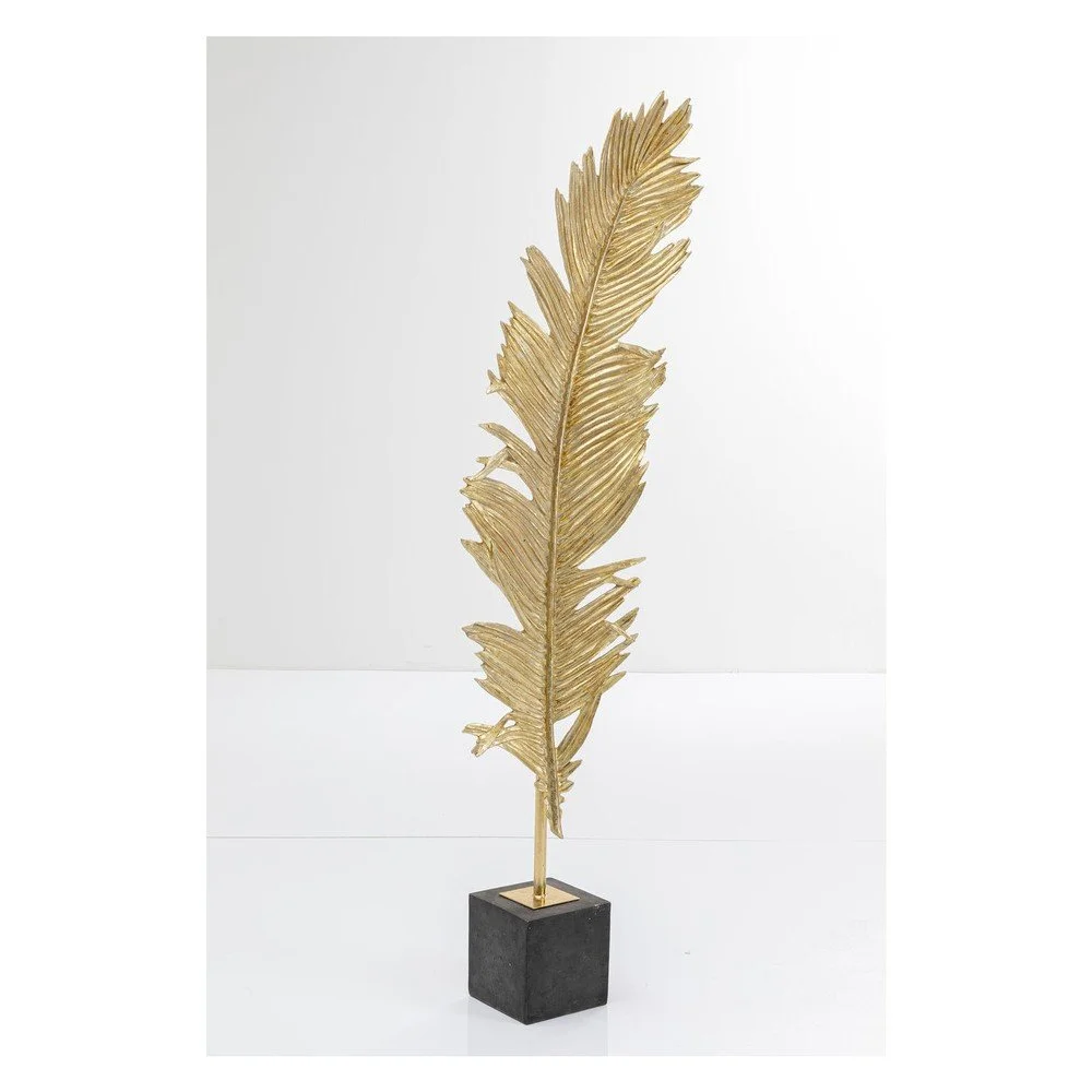Dekorace ve zlaté barvě ve tvaru pera Kare Design Feather, 147 cm v:1321022