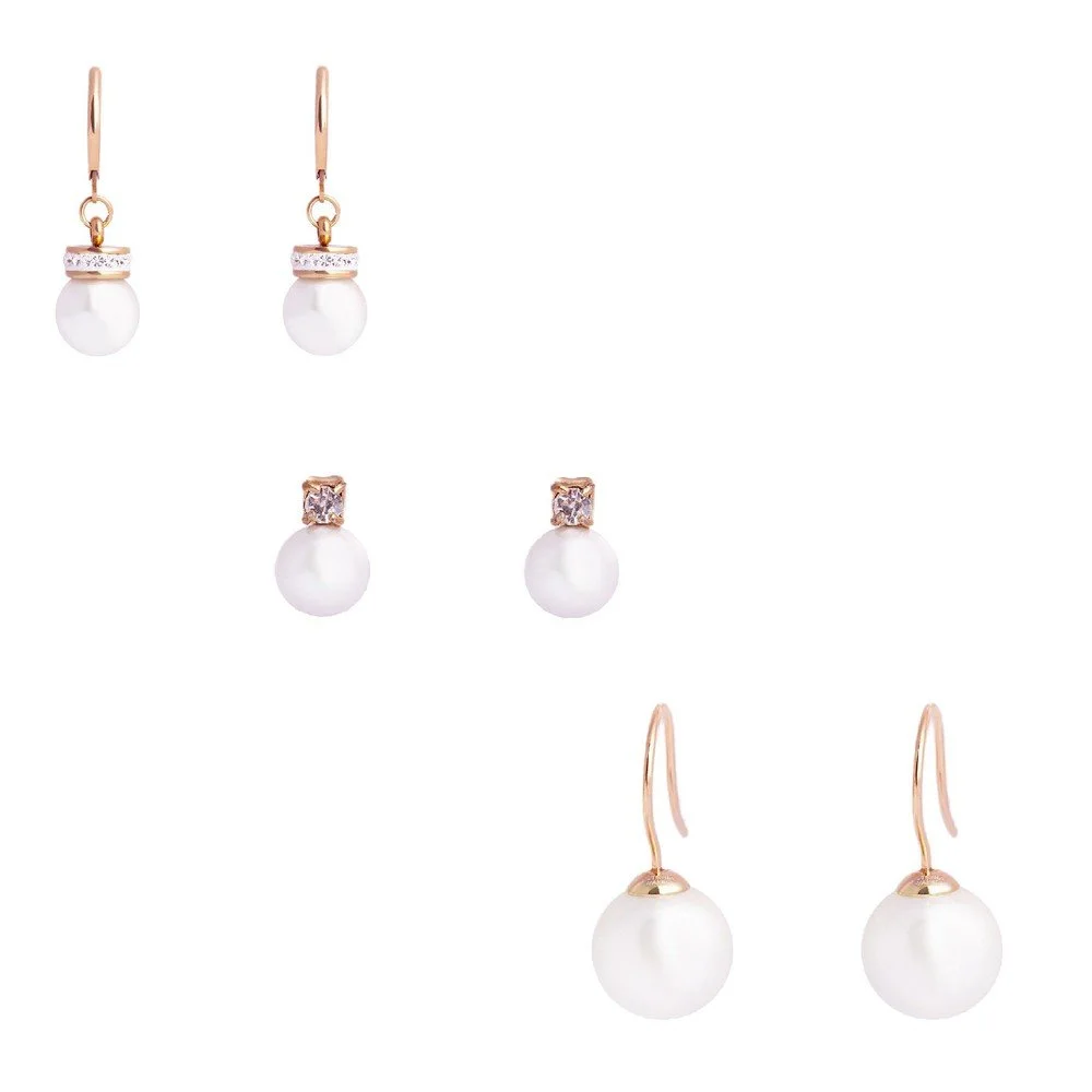 Set náušnic z chirurgické oceli Victoria Walls Rose Gold Ermont v:728854