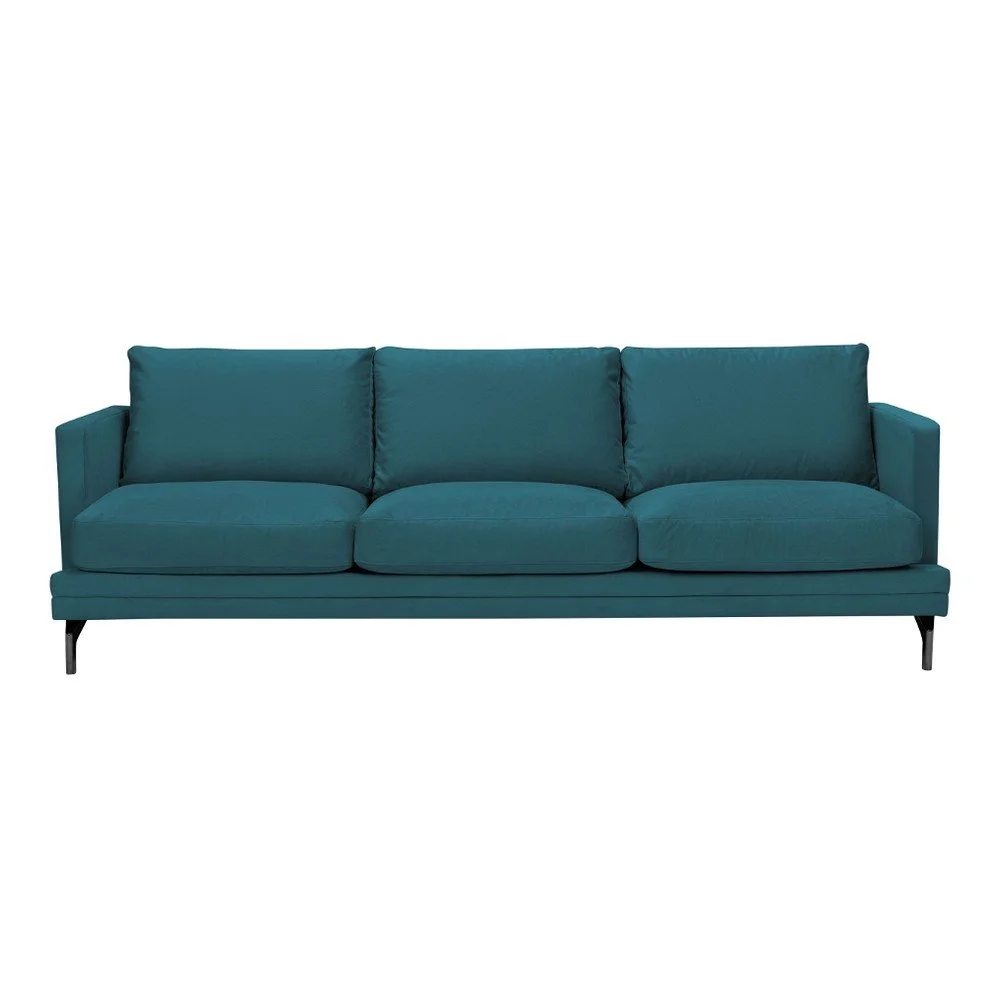 Tyrkysová pohovka s podnožím v černé barvě Windsor & Co Sofas Jupiter v:1070060