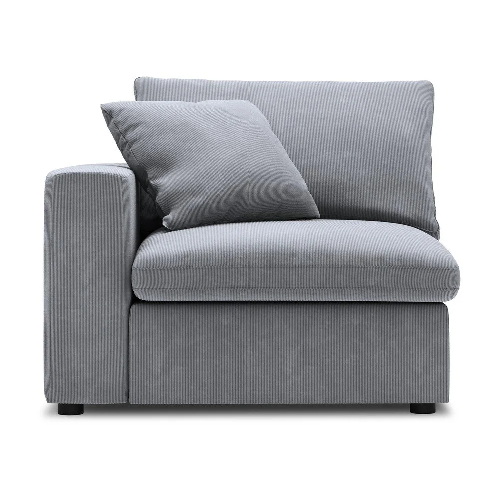 Šedá rohová část modulární manšestrové pohovky Windsor & Co Sofas Galaxy, levý roh v:1374459