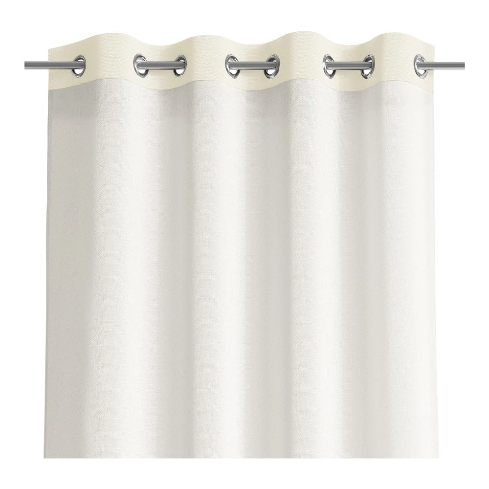 Bílo-béžový závěs AmeliaHome Irvelette Eyelets, 140 x 250 cm v:1398311 Bílo-béžový závěs AmeliaHome Irvelette Eyelets, 140 x 250 cm v:1398311