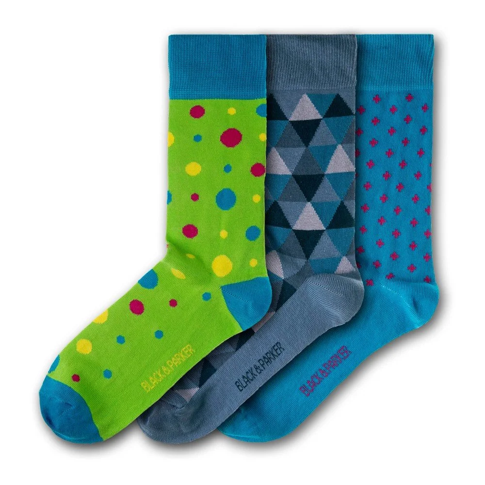 Sada 3 párů unisex ponožek Black&Parker London Pine Lodge, velikost 37 v:1316978
