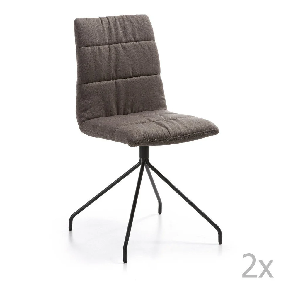 Sada 2 šedo-hnědých židlí La Forma Lark1 v:716188