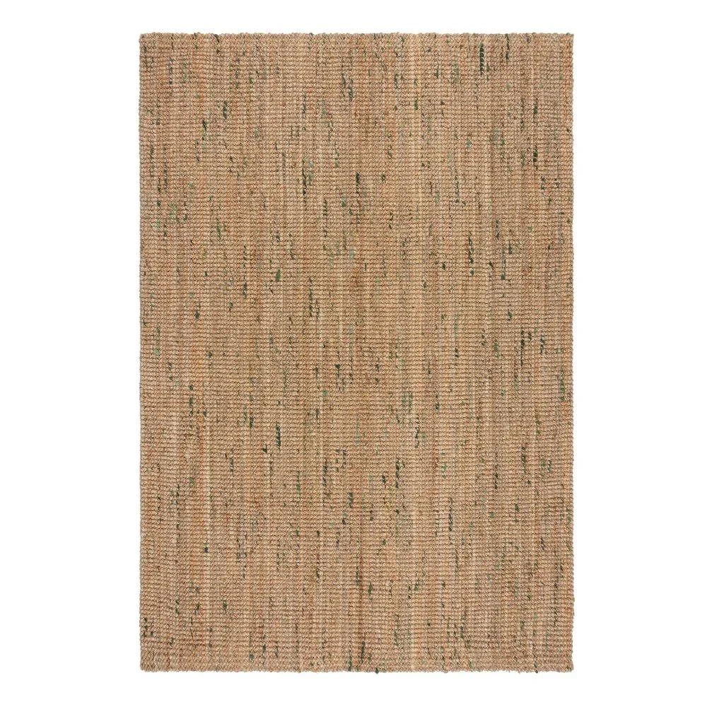 Oboustranný ručně tkaný jutový koberec v zeleno-přírodní barvě 160x230 cm Jute Boucle Green – Flair Rugs v:1726206