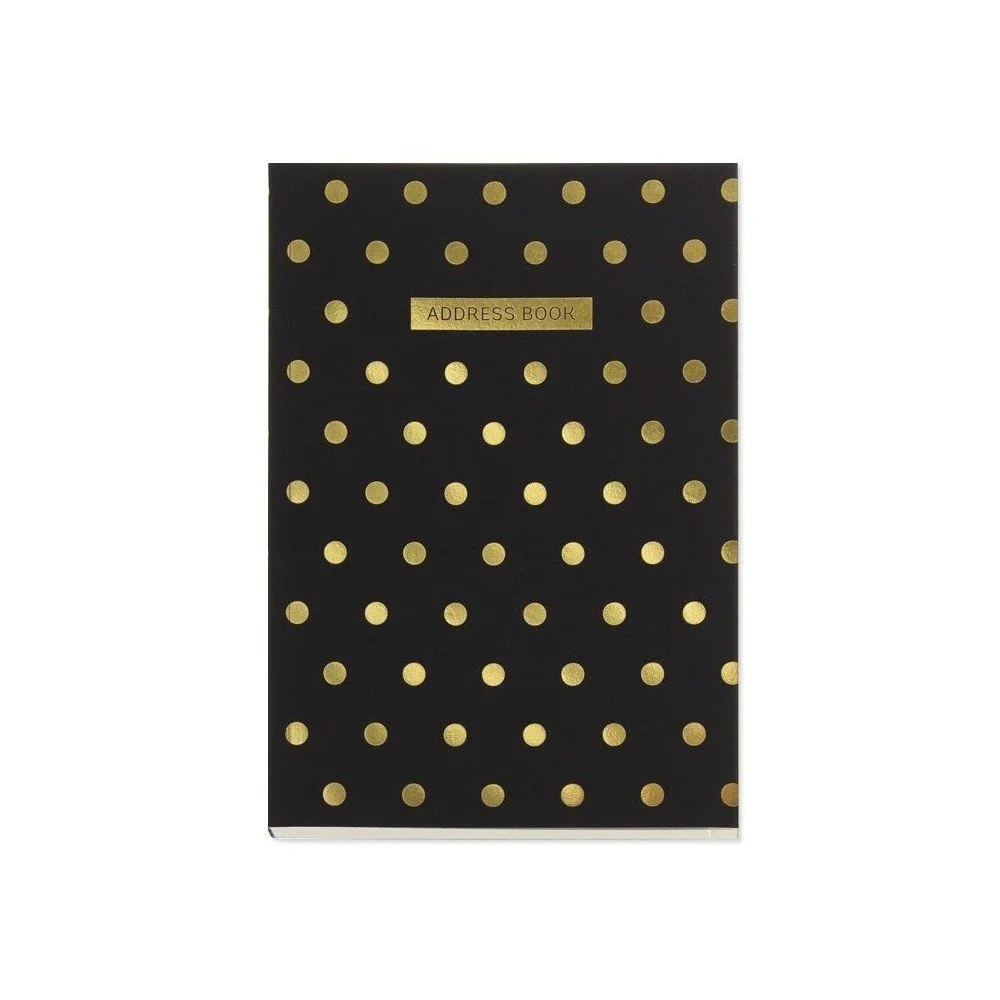 Adresář Go Stationery Midi Polka Black v:705750