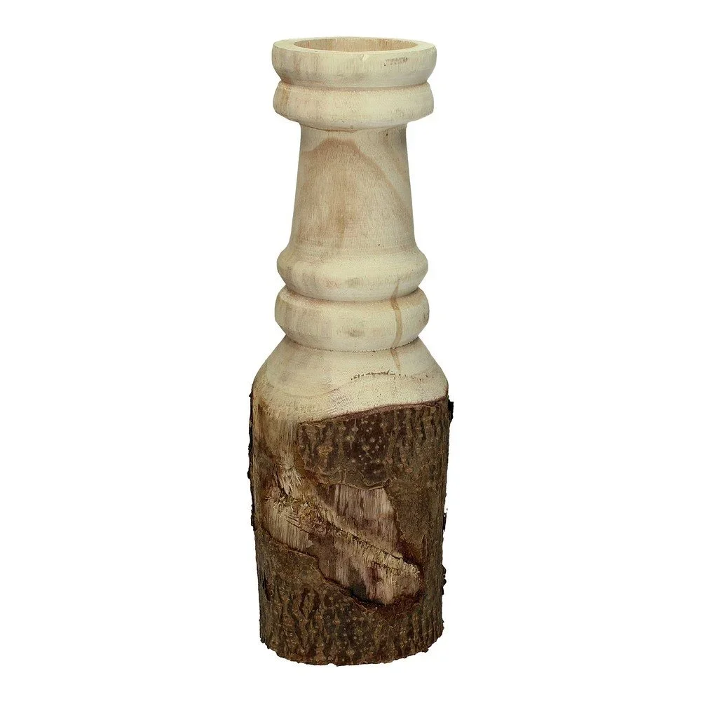 Přírodní dřevěný svícen HF Living Natural, 42 cm v:692384