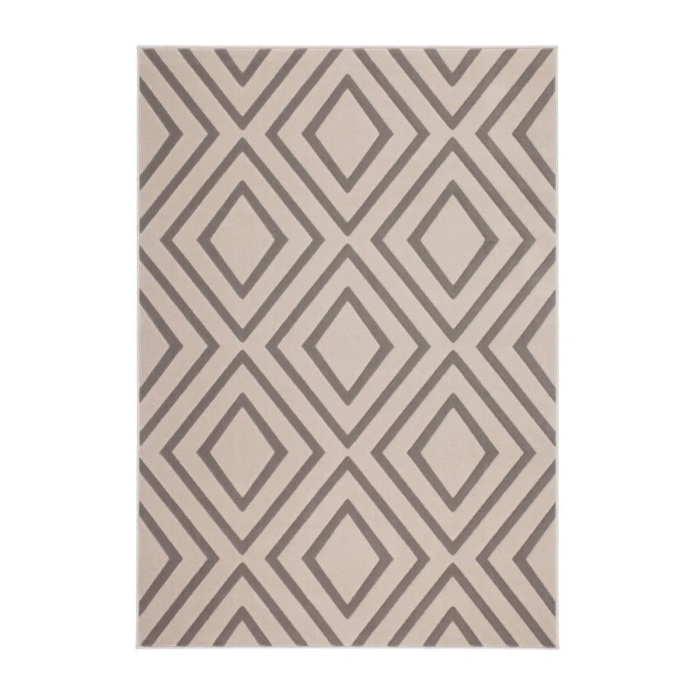 Koberec Kayoom Sentosa Trian Elfenbein Taupe, 80 x 150 cm v:1043296
