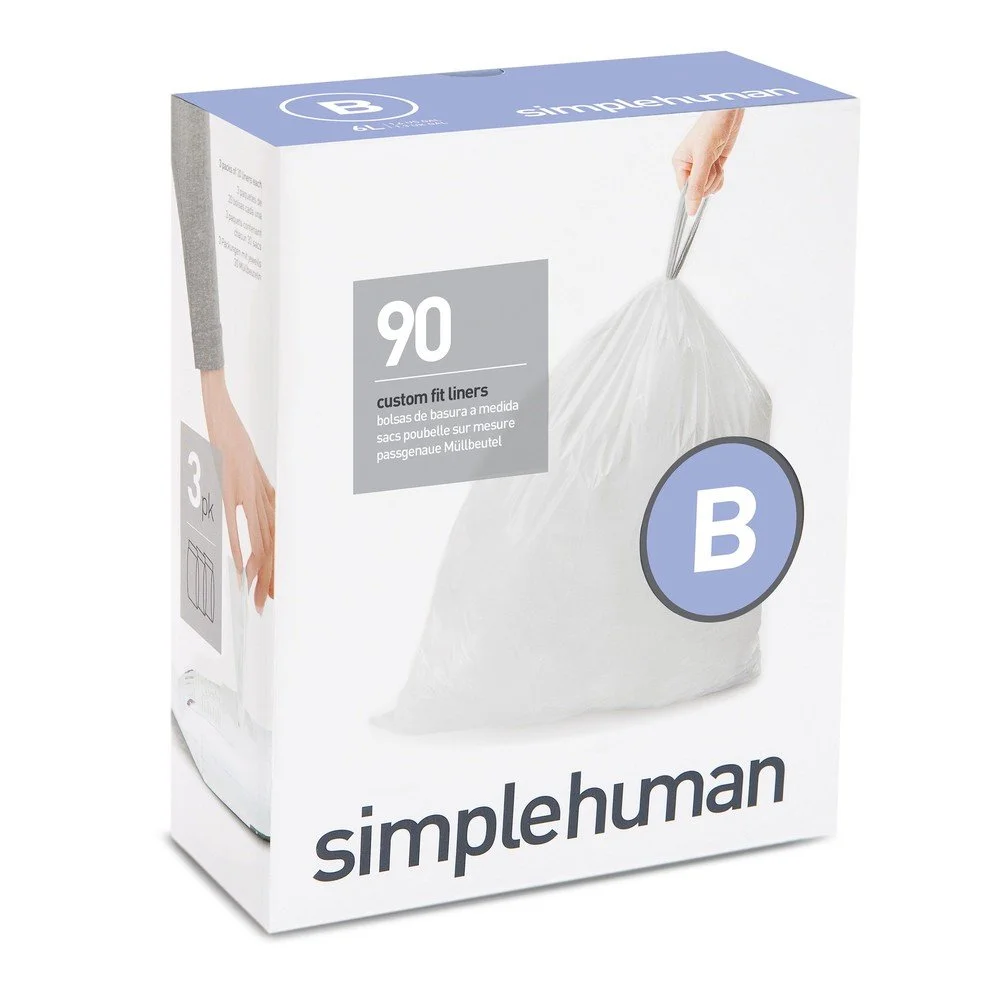 Stahovací pytle na odpadky v sadě 180 ks 6 l B – simplehuman v:1727780