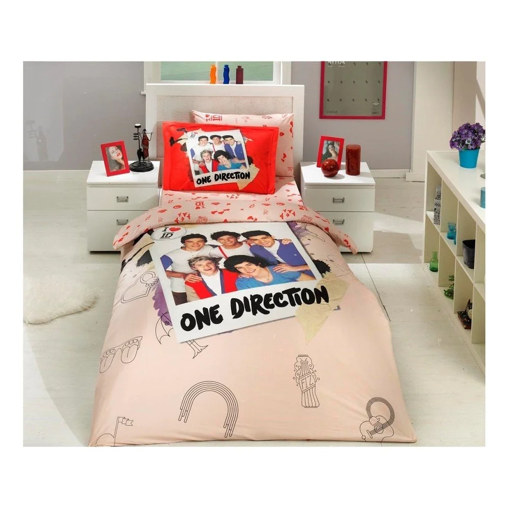 Dětské povlečení s prostěradlem One Direction, 100 x 150 cm v:905714