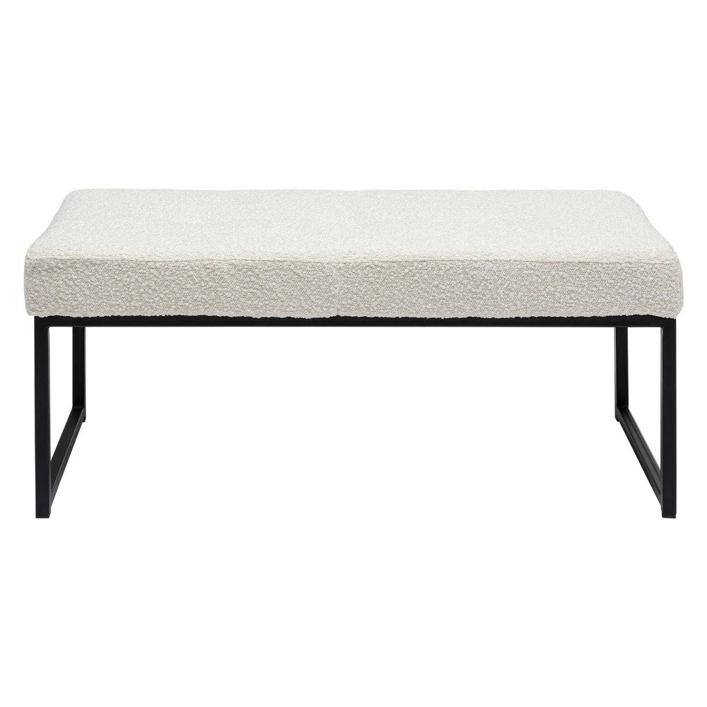 Krémová lavice z textilie bouclé Smart – Kare Design v:1570872