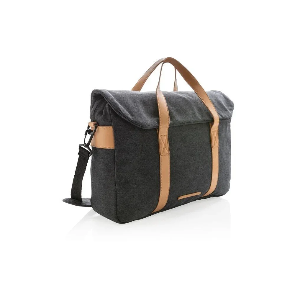 Černá plátěná taška na notebook 15,6'' XD Design Collection, 16 l v:1262420