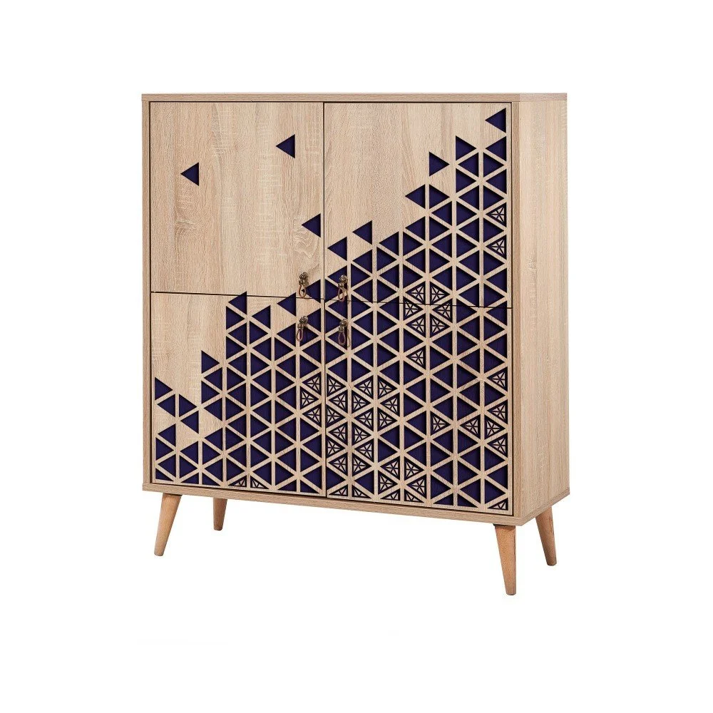 Variabilní čtyřdveřová komoda Multilux Blue, 111 x 95 cm v:1284672