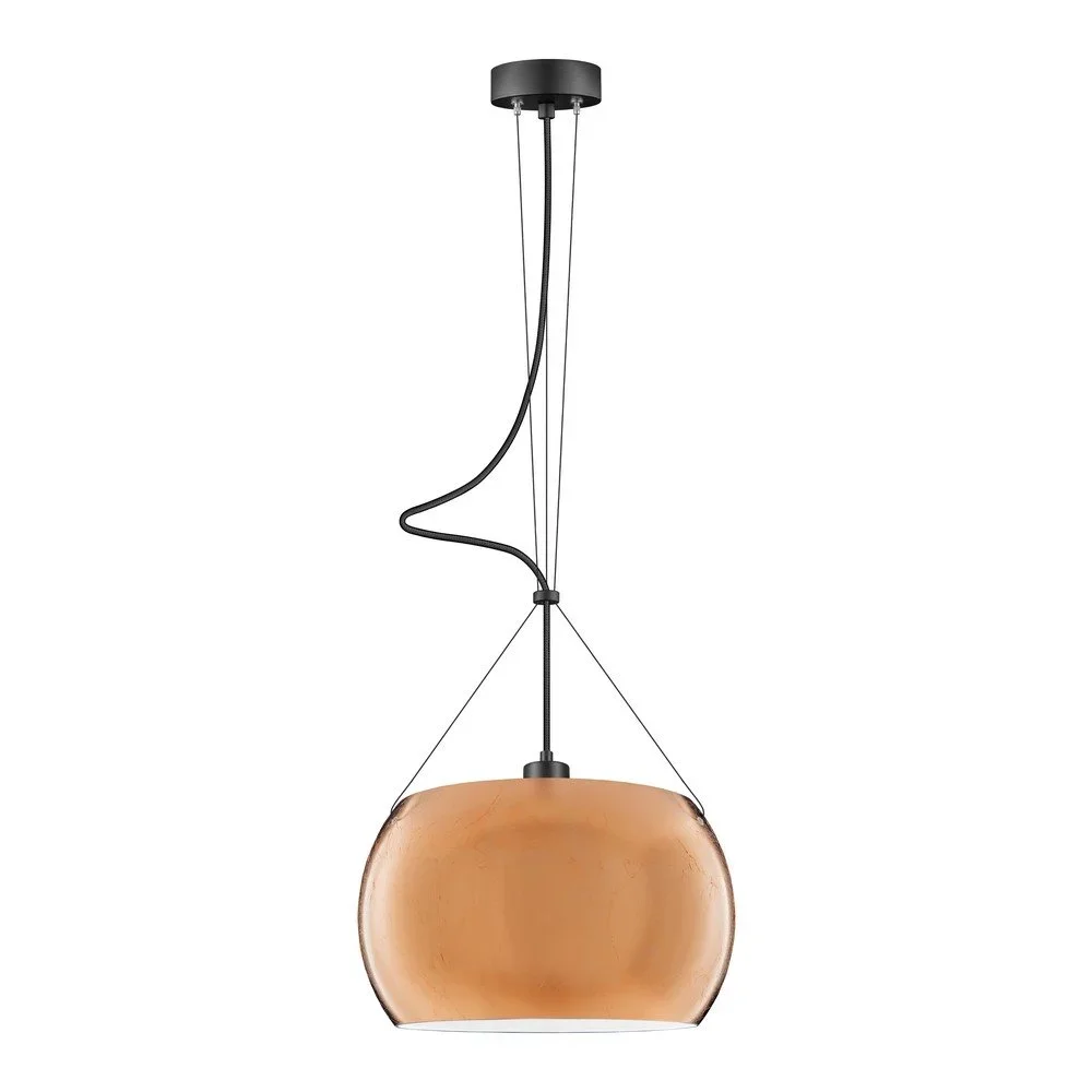 Závěsné svítidlo v měděné barvě Sotto Luce Momo Matte, ⌀ 33 cm v:1223102
