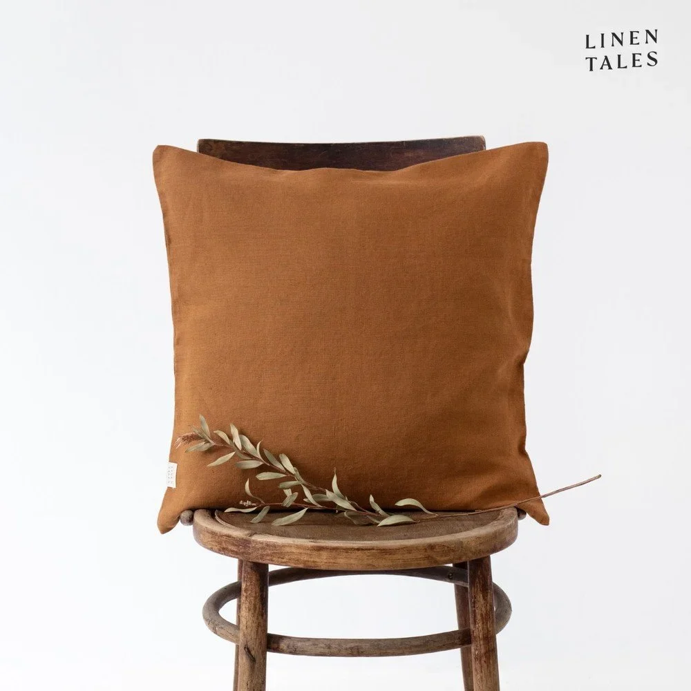 Lněný povlak na polštář 45x45 cm Hazelnut – Linen Tales v:1537870