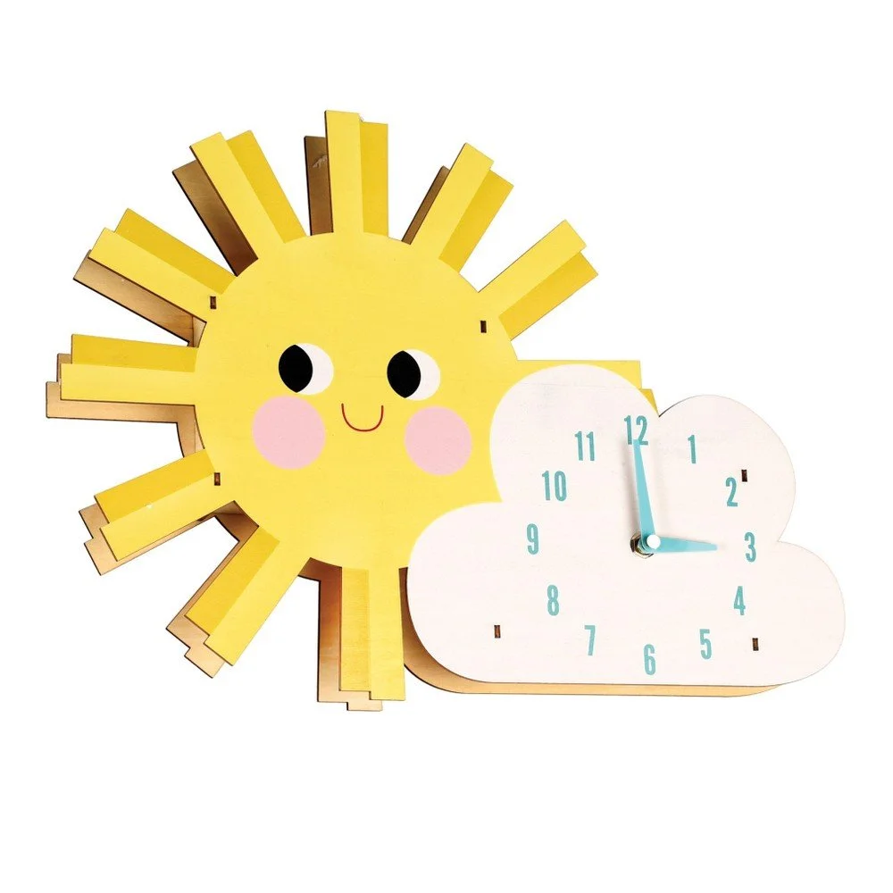 Dřevěné hodiny Rex London Hello Sunshine v:891518