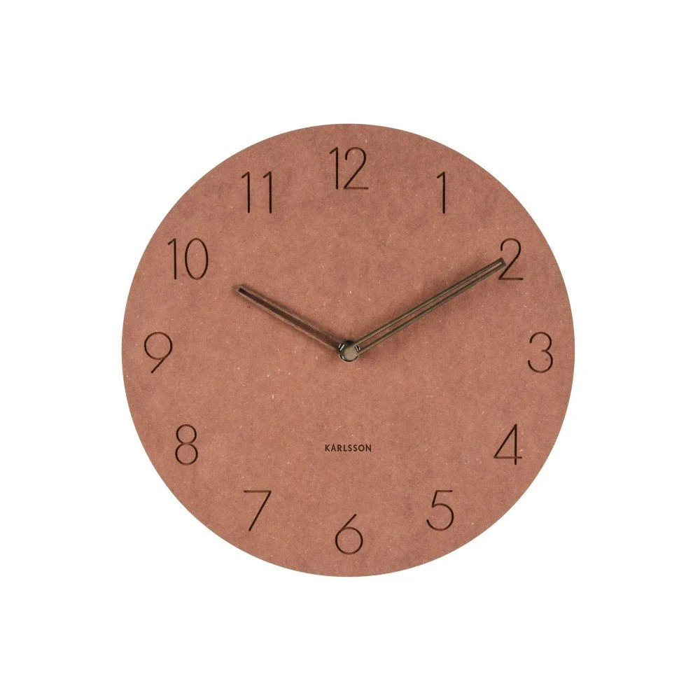 Hnědé nástěnné dřevěné hodiny Karlsson Dura, ⌀ 29 cm v:1178766