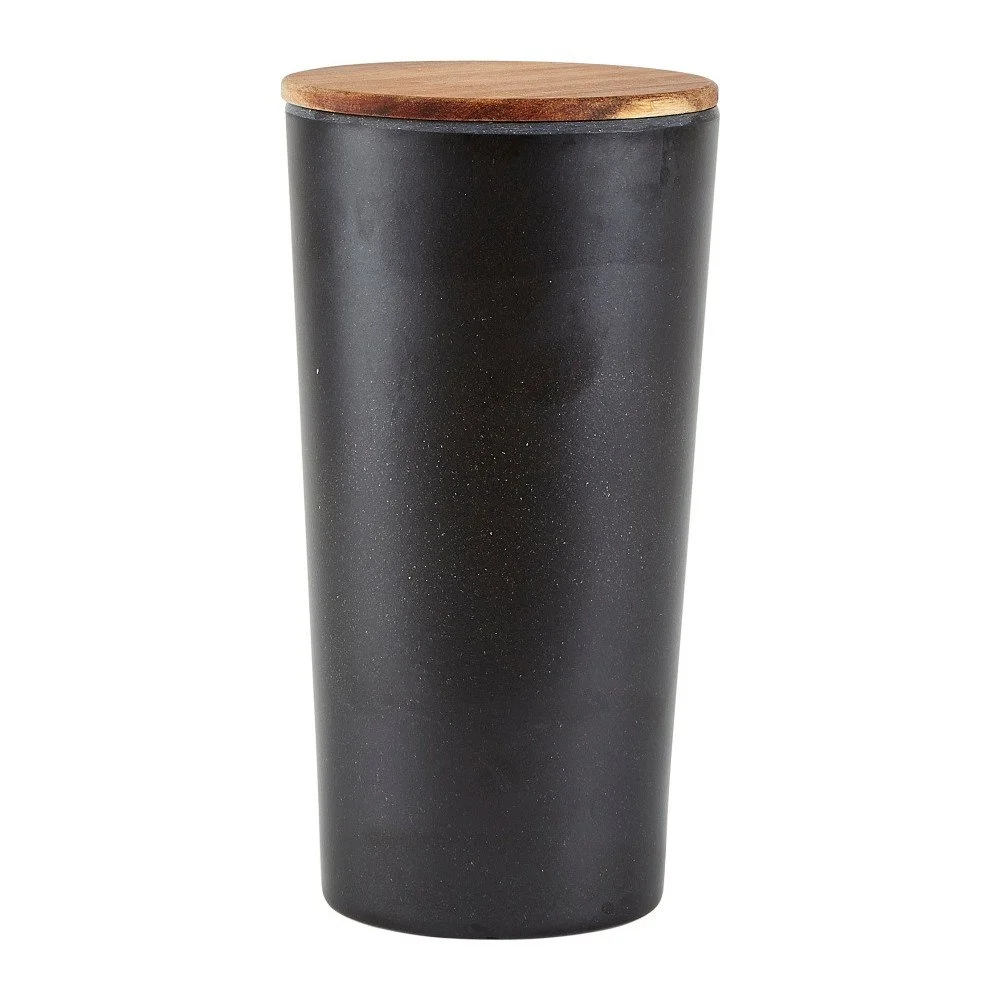Černá bambusová dóza na potraviny s víkem Villa Collection, 1,6 l v:956648