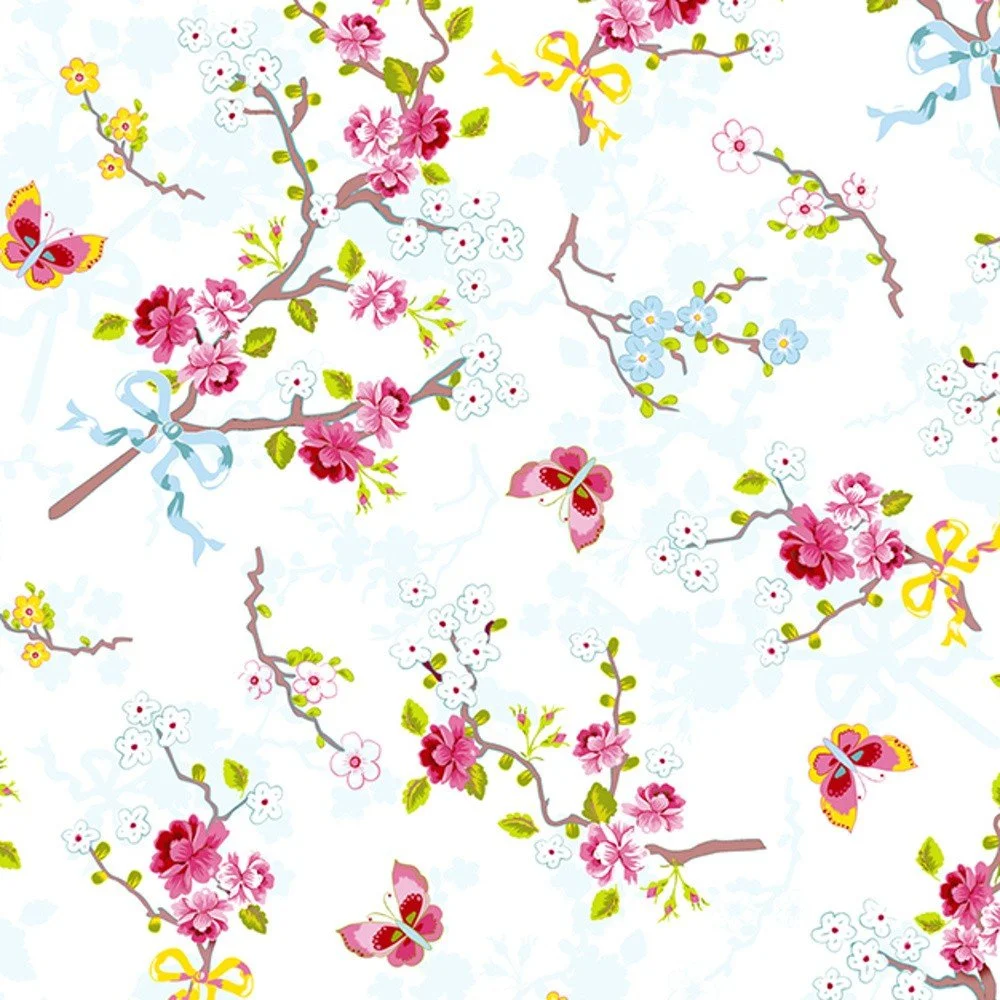 Bílá vliesová tapeta Pip Studio Spring v:805212 Bílá vliesová tapeta Pip Studio Spring v:805212