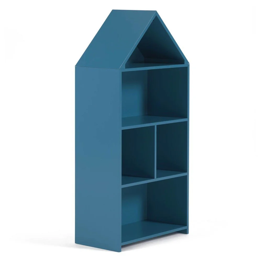 Modrá dětská knihovna Kave Home Celeste, 50 x 105 cm v:1438965