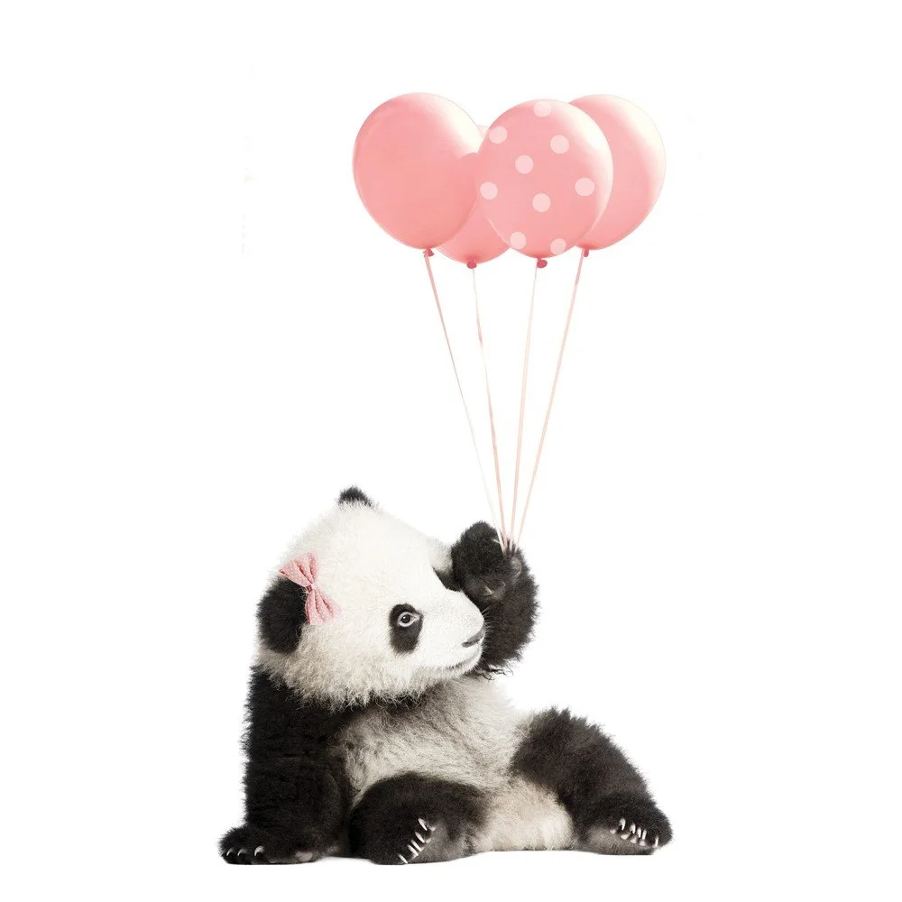 Nástěnná samolepka Dekornik Pink Panda, 55 x 92 cm v:1166138
