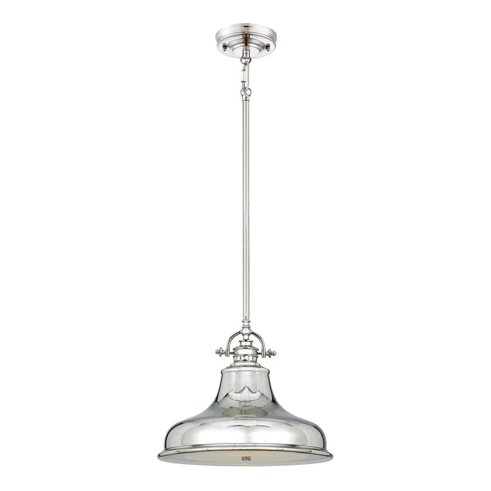 Závěsné svítidlo ve stříbrné barvě Elstead Lighting Emery Uno Medium v:1218702