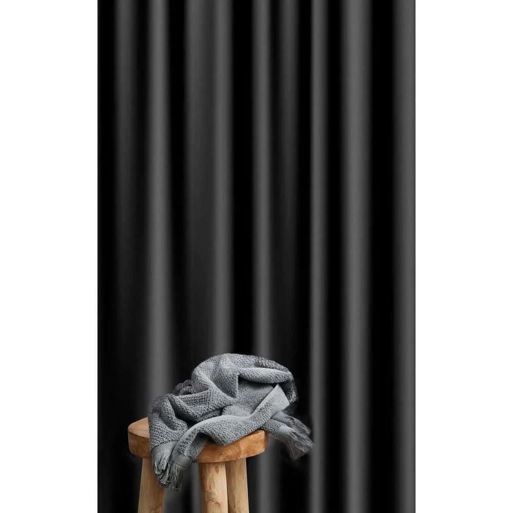 Černý sprchový závěs Bahne & CO Pure, 180 x 200 cm v:1433555