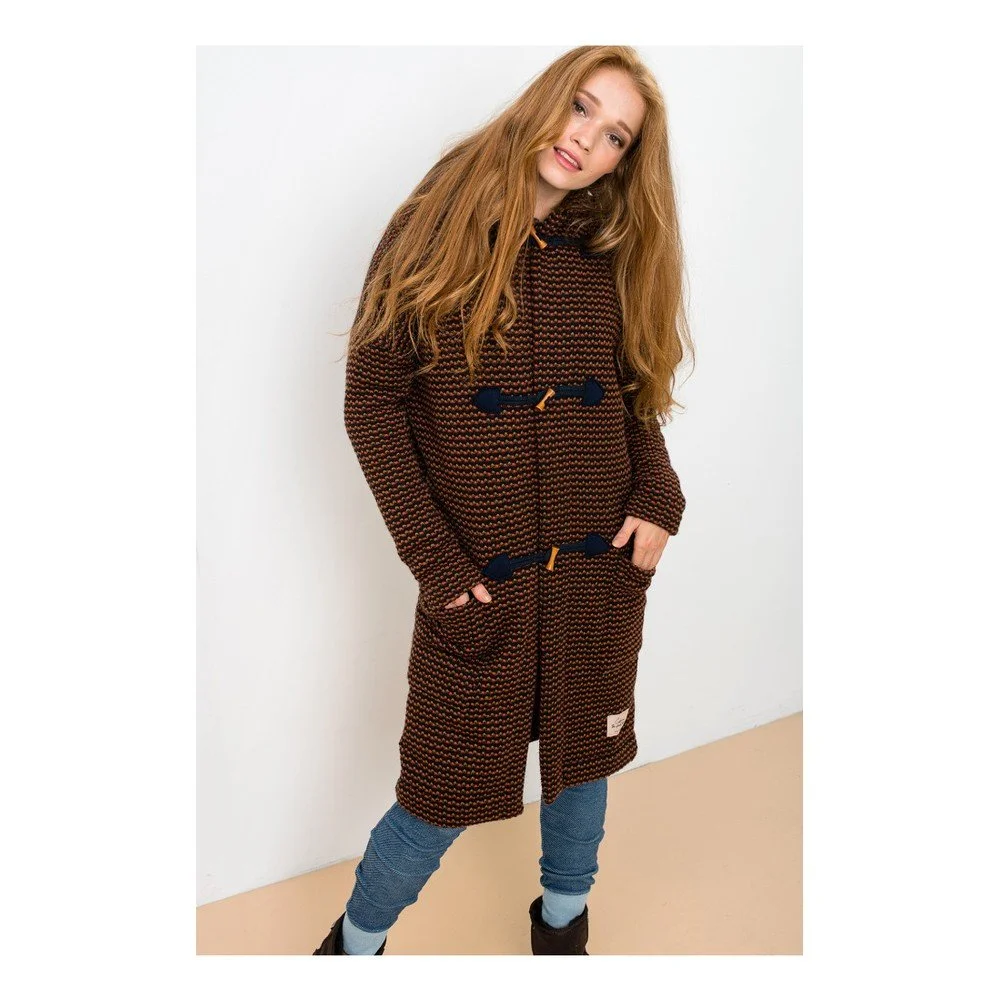 Hnědý kardigan s příměsí vlny Lull Loungewear New Gen, vel. L v:990242