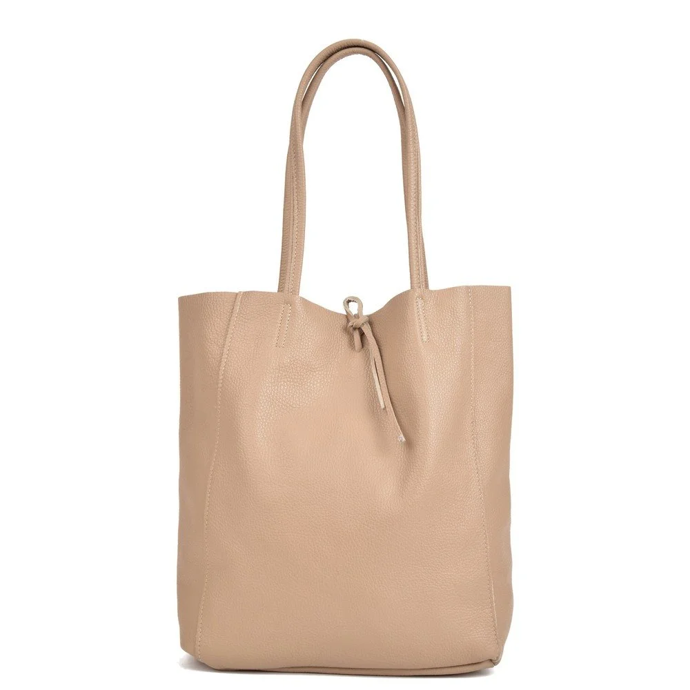 Béžová dámská kožená kabelka Sofia Cardoni Shopper v:1354427 Béžová dámská kožená kabelka Sofia Cardoni Shopper v:1354427