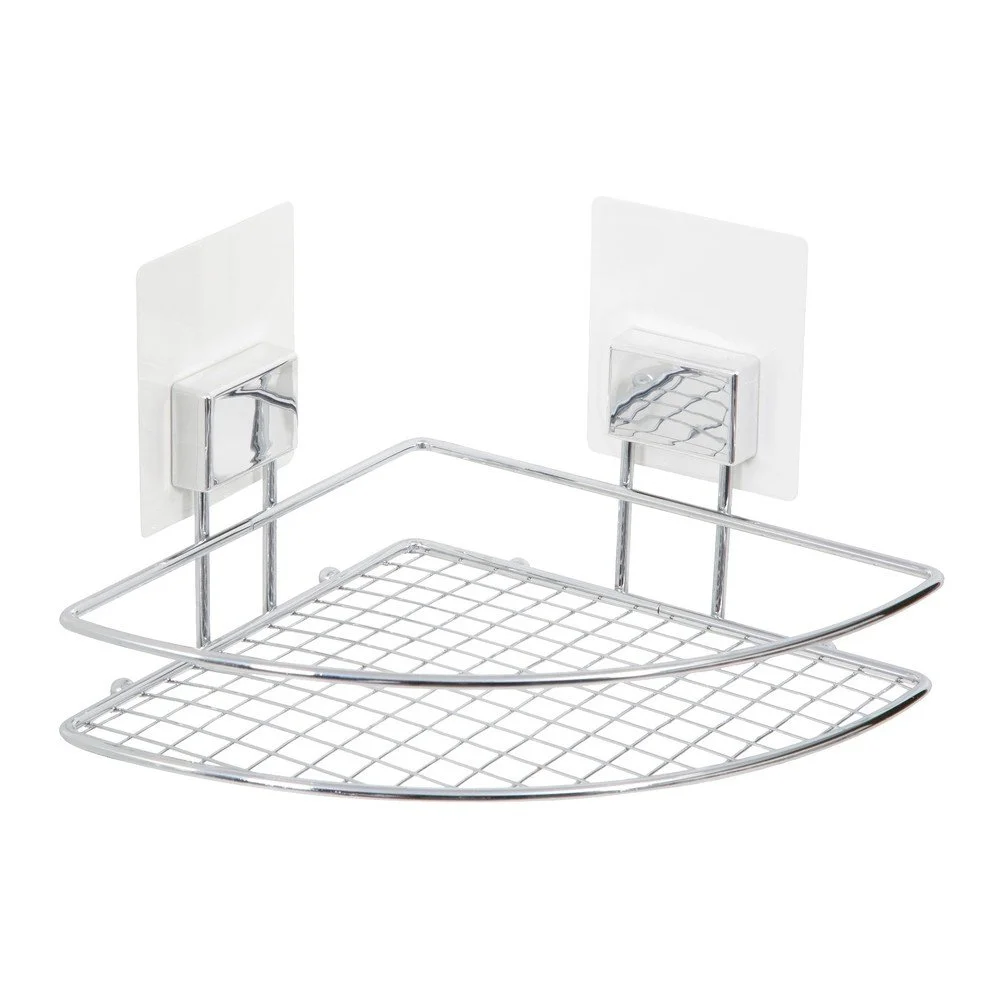 Nástěnná rohová samodržící polička Compactor Bestlock Magic Bath Rack v:1324530