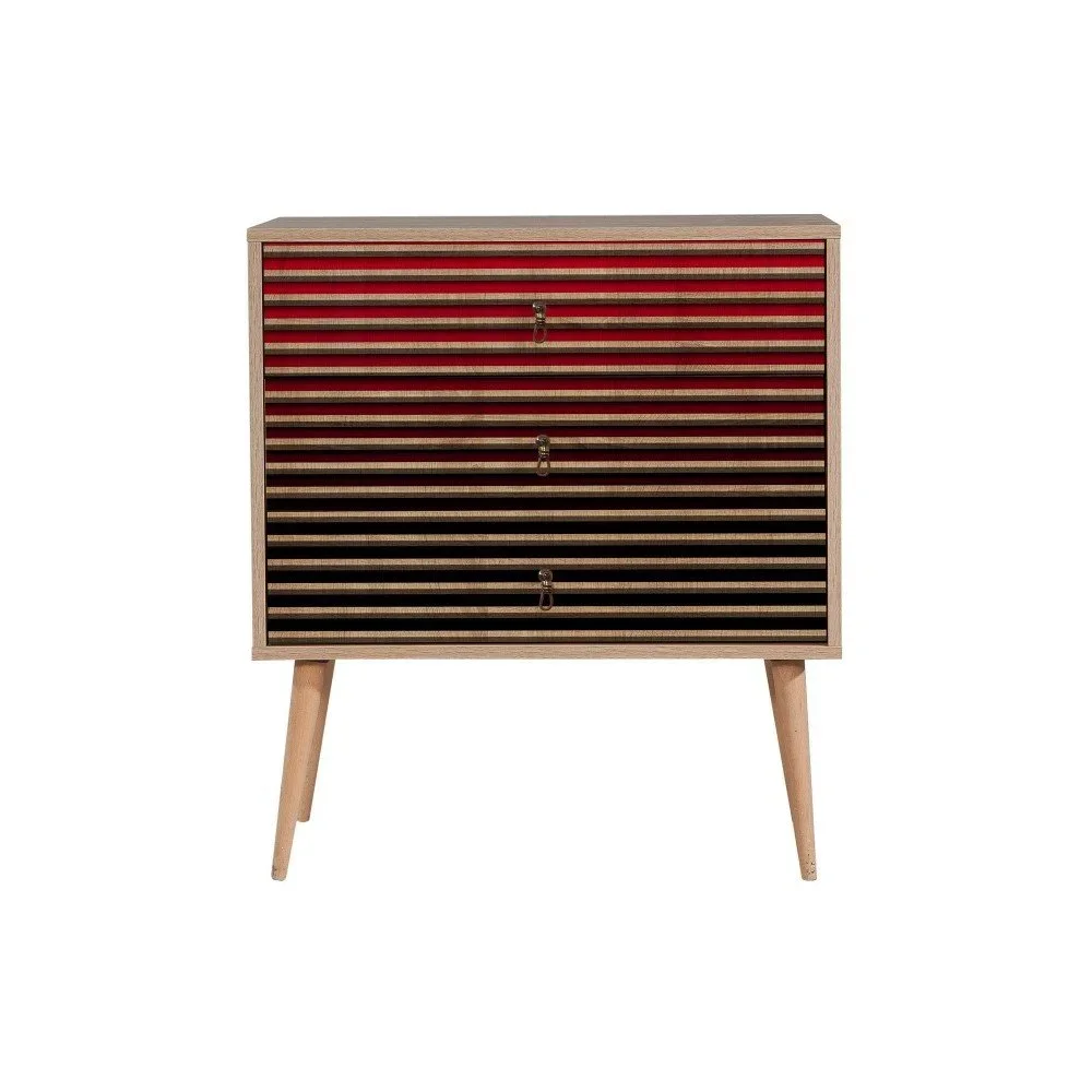 Komoda se 3 zásuvkami Trio Red Classic, 80 x 90 cm v:1284542
