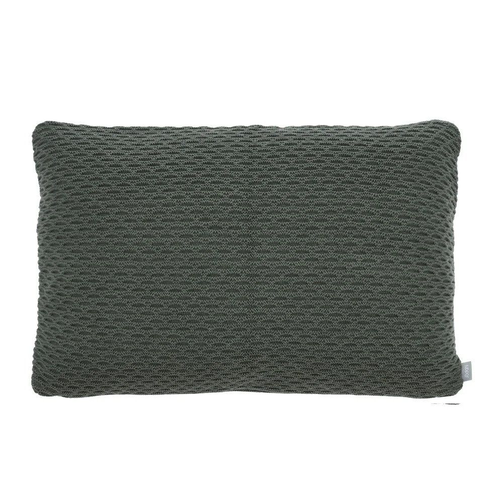 Zelený Béžový polštář ze směsi bavlny a vlny Södahl Wave Knit, 40 x 60 cm v:1416183