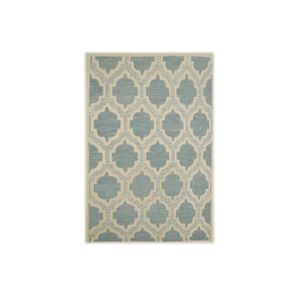 Světle modrý vlněný koberec The Rug Republic United, 183 x 122 cm v:846880