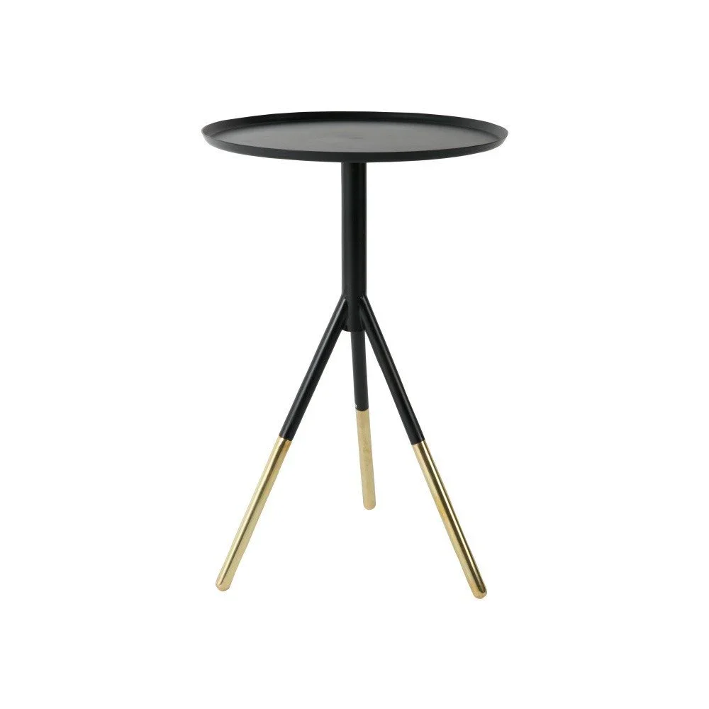 Mosazný odkládací stolek Dutchbone Elias, ⌀ 37 cm v:1045510
