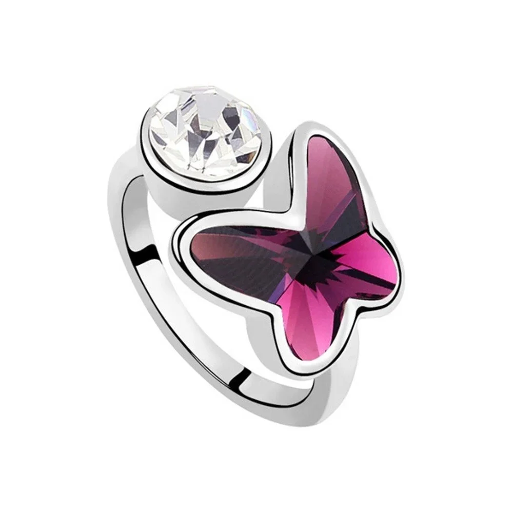 Prsten s krystaly Swarovski Rise Berry, velikost 52 v:1169714