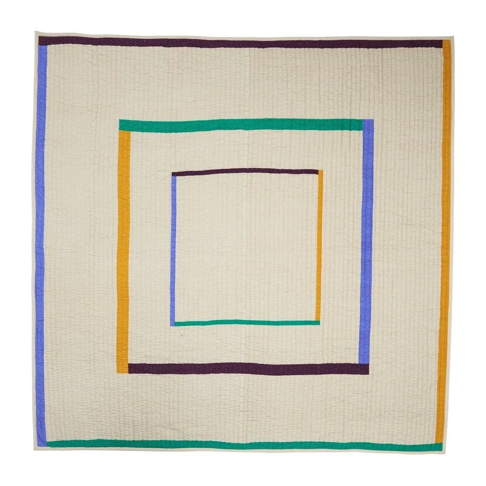 Béžový bavlněný přehoz na dvoulůžko 260x260 cm Twist v:1450944