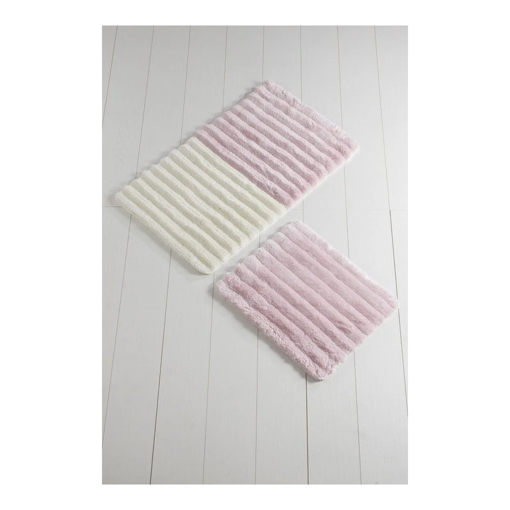 Sada 2 růžových koupelnových předložek Confetti Bathmats Soft Pink v:1212854