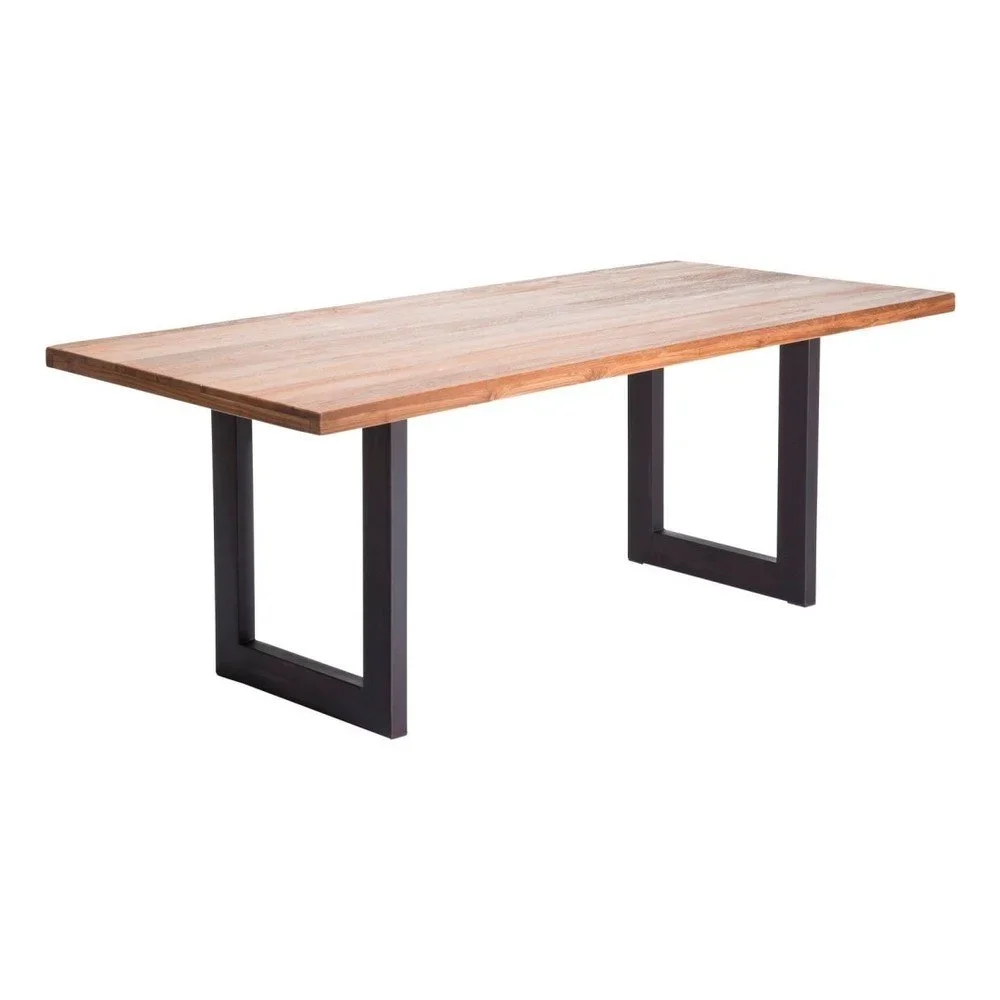 Jídelní stůl s deskou z recyklovaného teakového dřeva Kare Design Factory, délka 200 cm v:988988