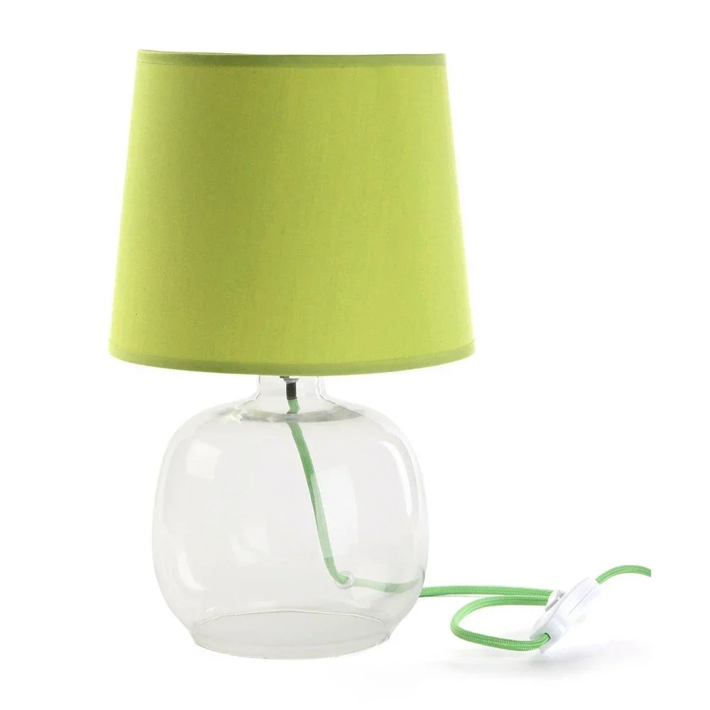 Zelená skleněná stolní lampa Versa Bobby, ø 22 cm v:1231524