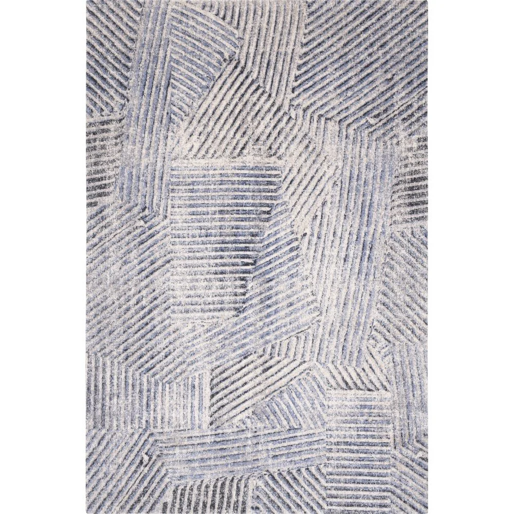 Světle modrý vlněný koberec 200x300 cm Strokes – Agnella v:1584064