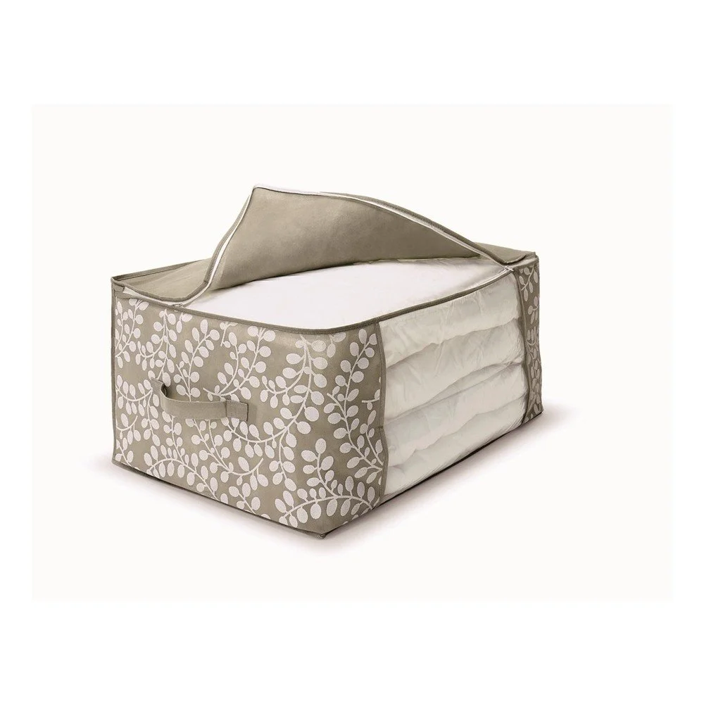 Hnědý uložný box na přikrývky Cosatto Floral, 45 x 60 cm v:787326