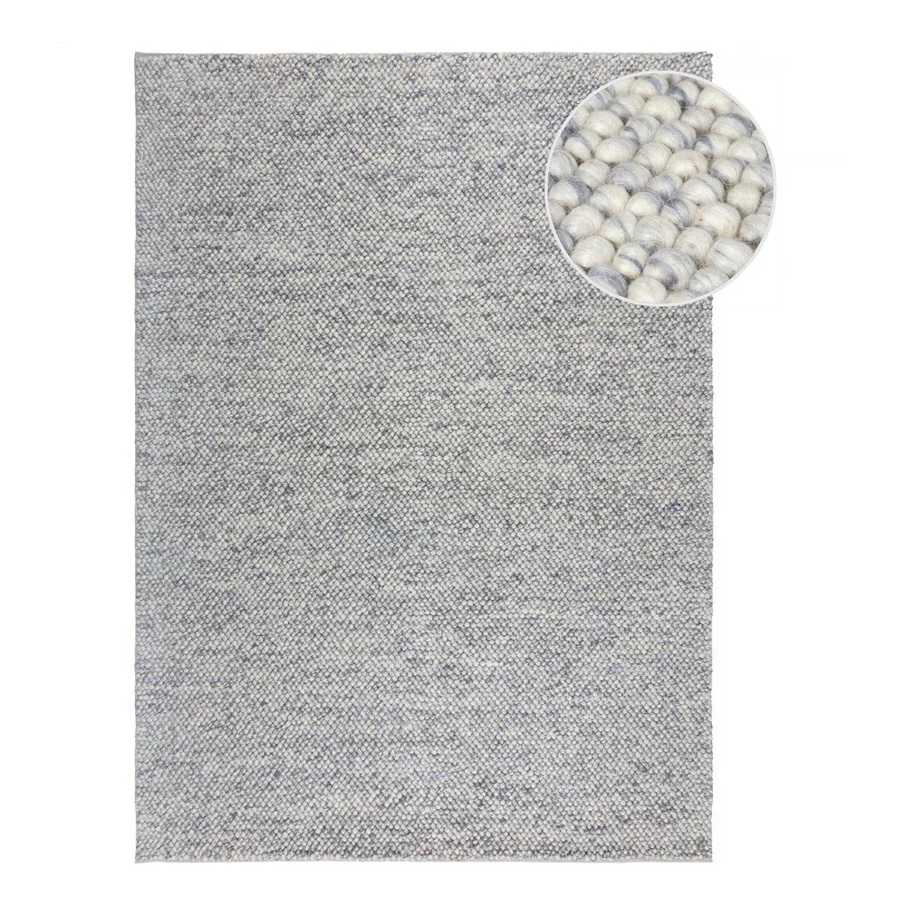 Světle modrý ručně tkaný koberec s příměsí vlny 120x170 cm Minerals – Flair Rugs v:1687424