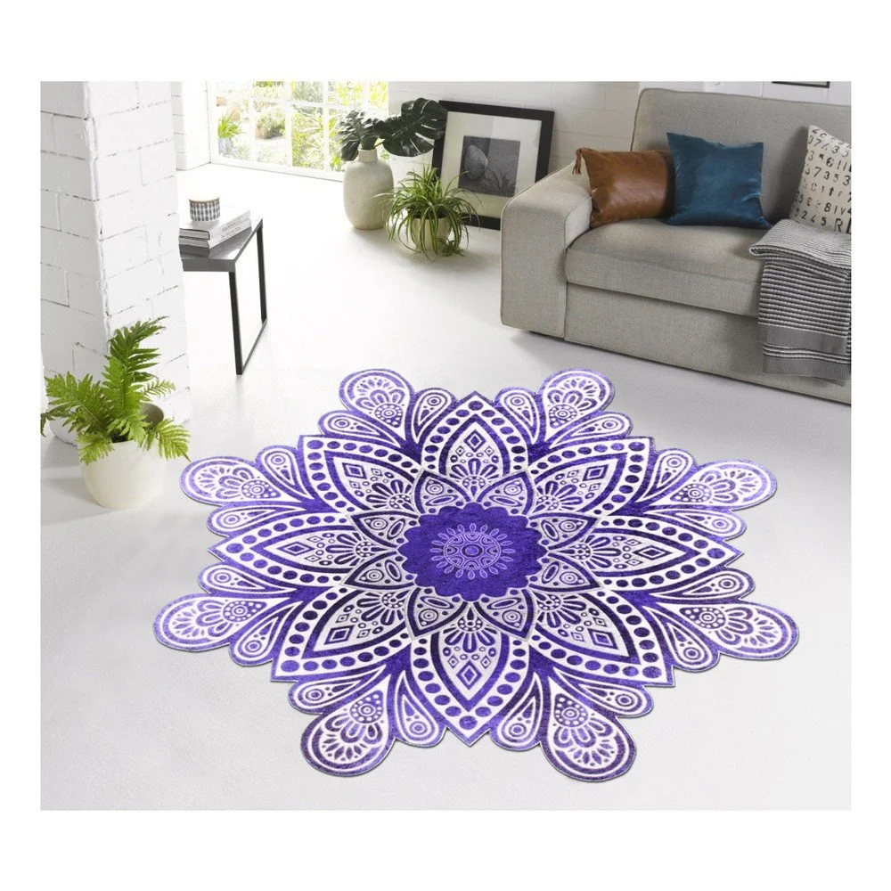 Koberec Vitaus Lassica Azul, ⌀ 80 cm v:1215814