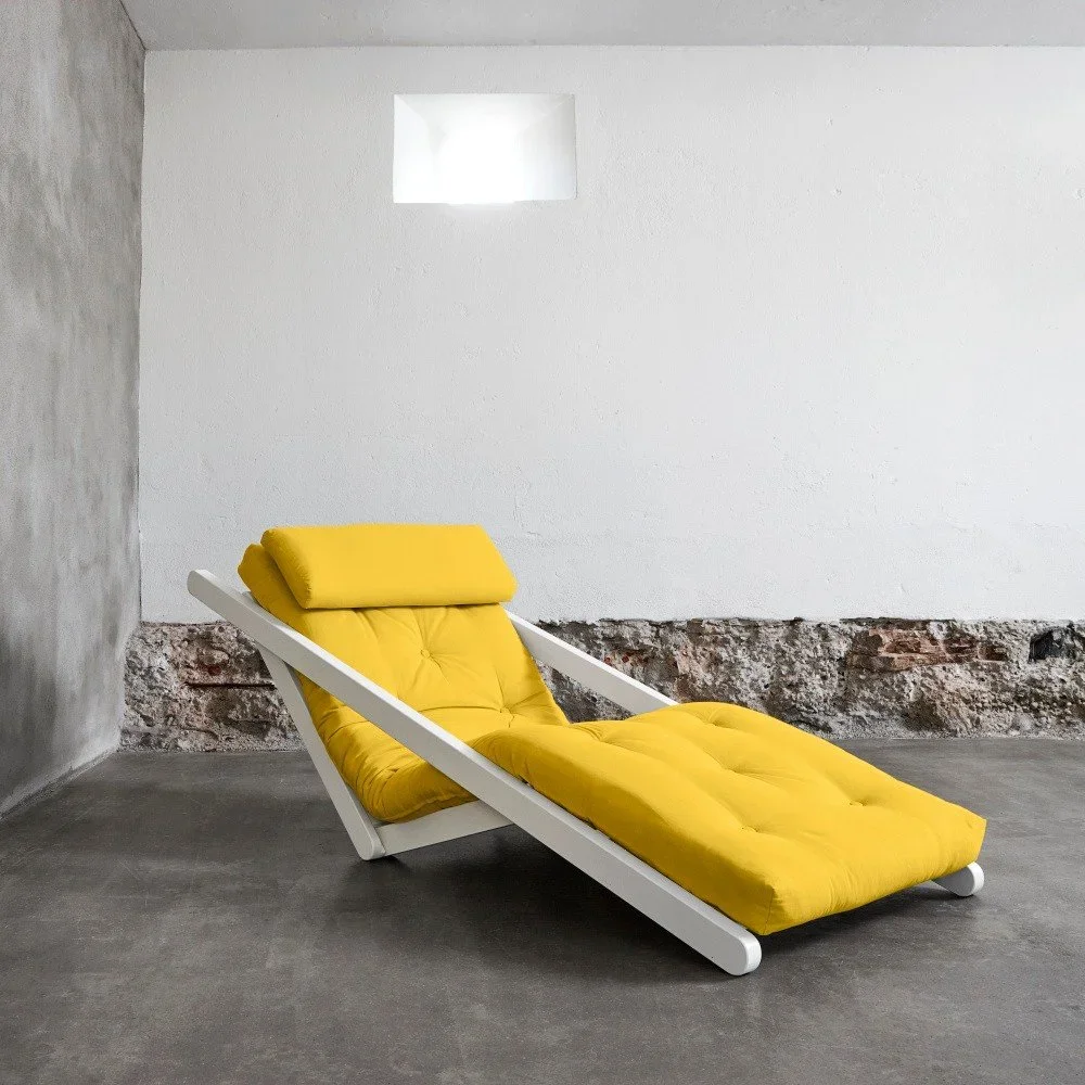 Variabilní lenoška Karup Figo White/Amarillo v:996702